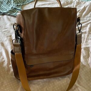 Brown backpack or shoulder bag